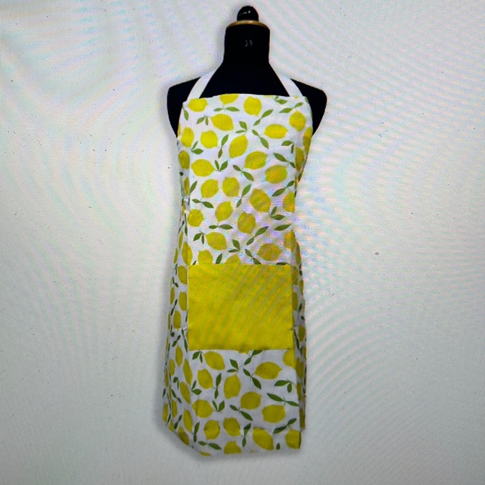 NWT! Lemon apron, 100% cotton, ethically made!